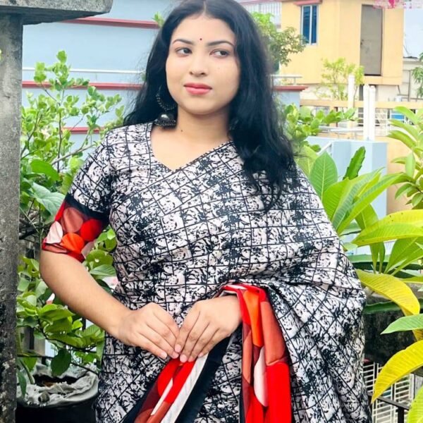 পিউর জাপানি সিল্ক ব্লক প্রিন্ট শাড়ি – প্রিমিয়াম কালেকশন স্পেশাল