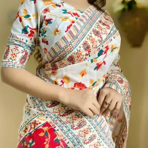 Flash Sale ⚡️হাফসিল্ক জামদানী শাড়ি